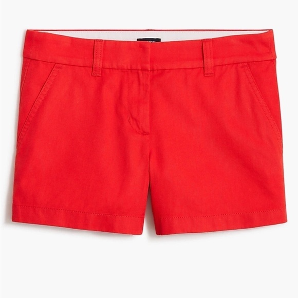 J crew belvedere red 3.5" classic chino short - Picture 4 of 5